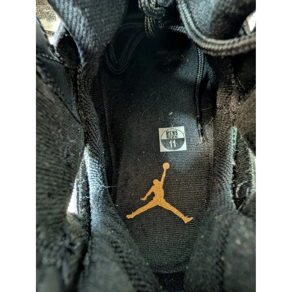 Jordan True Flight Mens Black Metallic Gold Basketball‎ Shoes 342964-070 Size 11